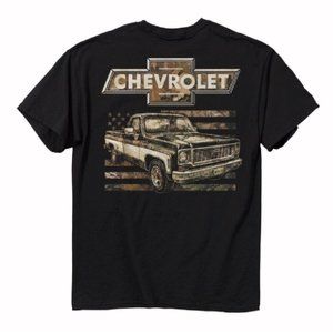 Chevy Chevrolet 73 Truck Camo Short Sleeve T-Shirt Buck Wear -NEW FAST SHIP